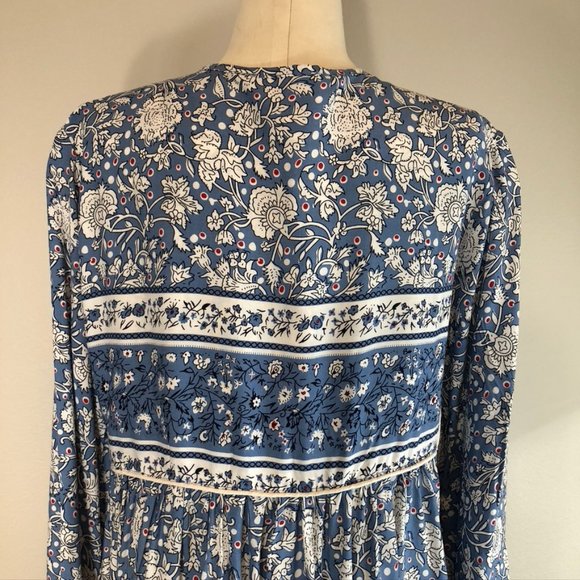 R. Vivomos Maxi Dress with blue Ditzy Floral Motif - Picture 6 of 8